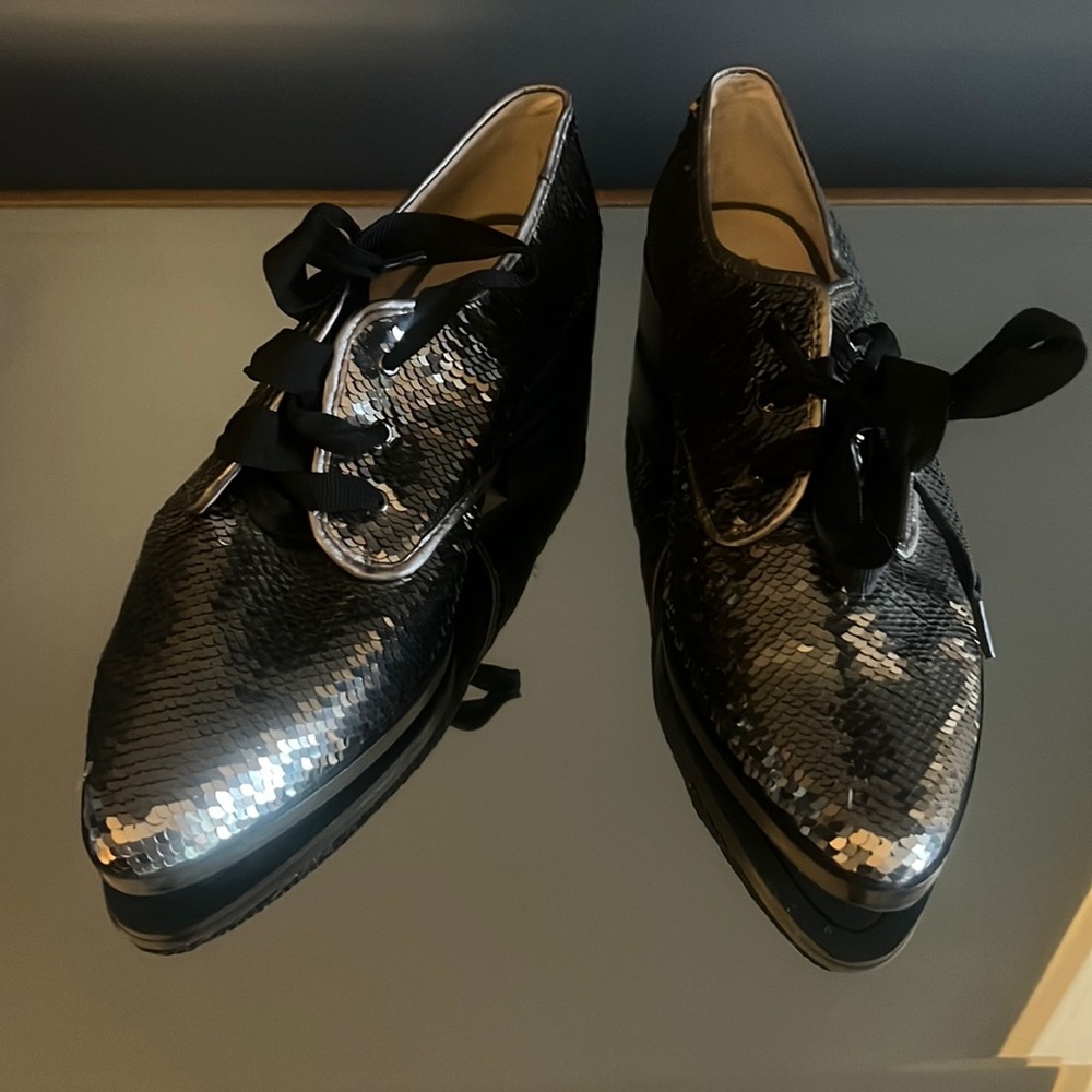 Sequin loafers